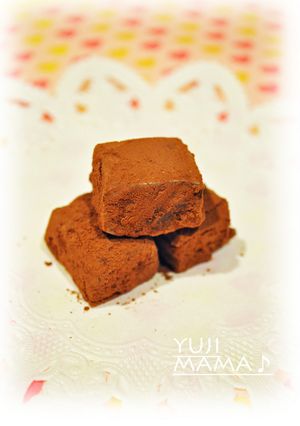 ◆オレンジジュースで簡単！生チョコ◆-レシピのメイン写真