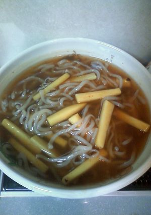 つきこんとさつまいものあんかけ汁-レシピのメイン写真