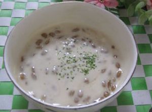 納豆とヨーグルトのポン酢スープ-レシピのメイン写真