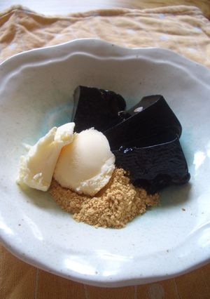 黒豆＆煮汁の寒天ゼリー-レシピのメイン写真