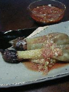 ナスの丸焼き さっぱりダレ-レシピのメイン写真
