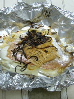 鯛の塩昆布ホイル焼き-レシピのメイン写真