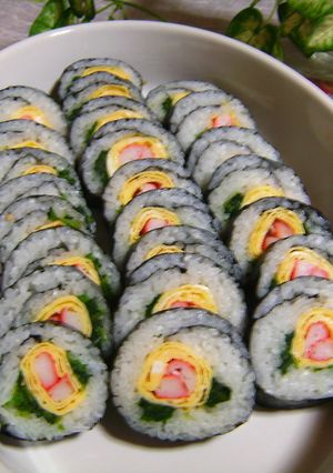 薔薇のキムパブ-レシピのメイン写真