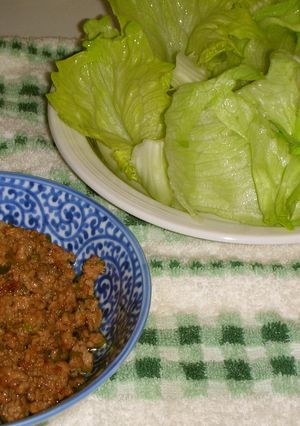 豚ひき肉のレタス包み-レシピのメイン写真