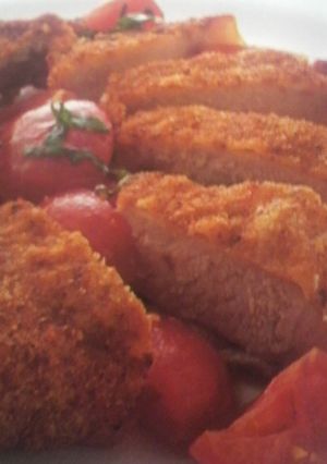 ポークカツレツを冷たいトマトのソースで-レシピのメイン写真
