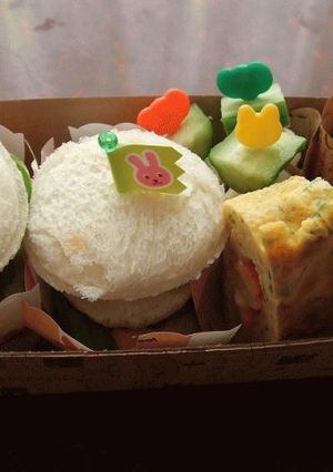 遠足や花見に☆プチハンバーガーのお弁当♪-レシピのメイン写真