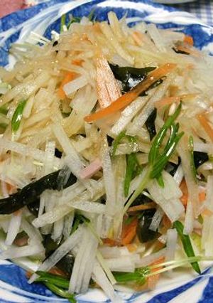 せん切り野菜のシャキシャキサラダ-レシピのメイン写真