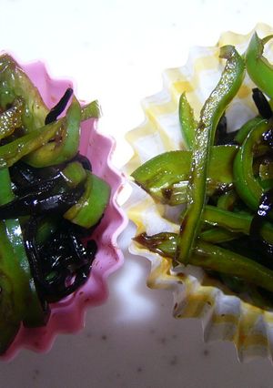 お弁当に　2分　簡単☆ピーマンと塩昆布-レシピのメイン写真