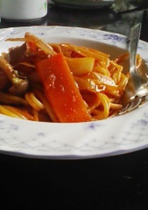トマト鍋のしめはボーノ！パスタ-レシピのメイン写真