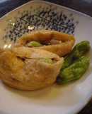 和風あんの豆腐を詰めた小揚煮