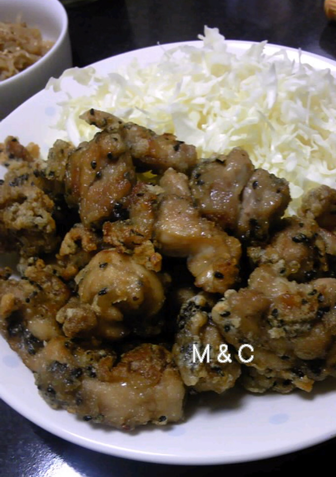 黒ごまたっぷり☆鶏の焼き唐揚げ-レシピのメイン写真