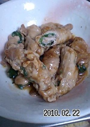 豚肉とシソの肉巻き　しょうが風味-レシピのメイン写真