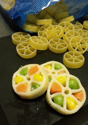 キャラ弁✿カラフルマカロニ-レシピのメイン写真