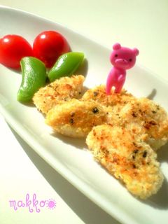 お弁当に✿ささみのパン粉焼き✿バジル風味-レシピのメイン写真