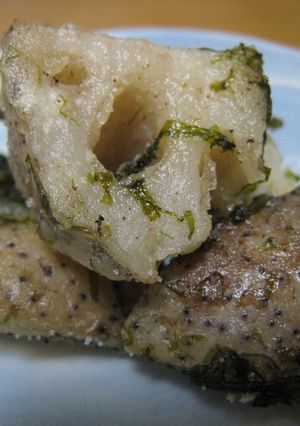 超簡単！！✾れんこんの青のり素揚げ✾-レシピのメイン写真