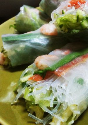簡単☆食べやすい♪サラダ代わりの生春巻き-レシピのメイン写真
