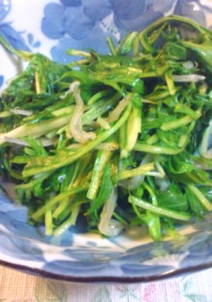 カルシウムたっぷり！ジャコ水菜-レシピのメイン写真