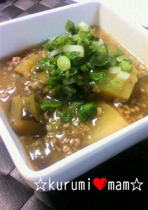 茄子と大根のカレーそぼろあんかけ-レシピのメイン写真