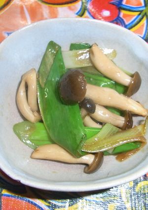 しめじと長ねぎの柚子こしょう炒め-レシピのメイン写真