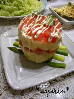おもてなし♪ポテトサラダ&トマトマリネ-レシピのメイン写真