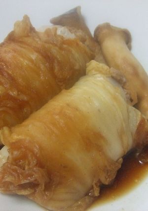 ✿ฺ豚こまと切干大根の白菜ﾁｰｽﾞﾛｰﾙ-レシピのメイン写真
