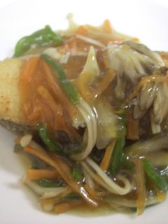 カレイの唐揚げあんかけ付き♪-レシピのメイン写真