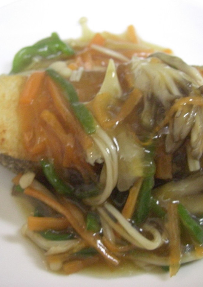 カレイの唐揚げあんかけ付き♪-レシピのメイン写真