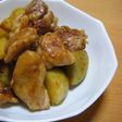 鶏とじゃがいものにんにく醤油焼き