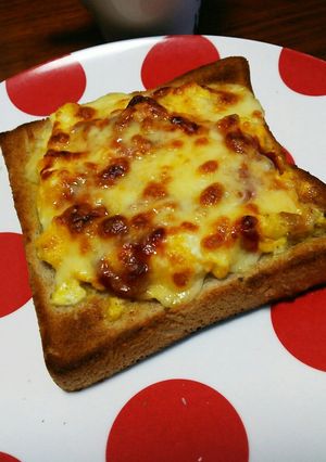 朝に簡単☆ふわたまチーズトースト-レシピのメイン写真