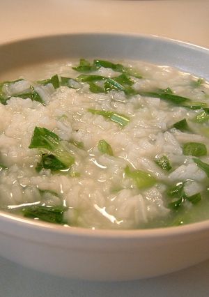 春を感じる豆苗入りお粥-レシピのメイン写真