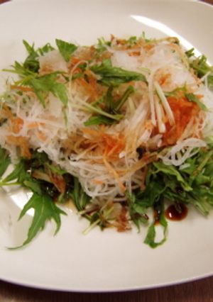 大根と水菜のシャキッとサラダ-レシピのメイン写真