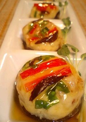 椎茸のかにカマ豆腐しんじょう-レシピのメイン写真