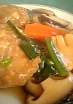 煮込み豆腐ハンバーグ-レシピのメイン写真