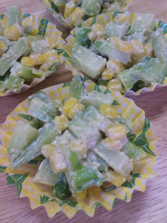 ブロッコリーの芯で弁当おかず②-レシピのメイン写真