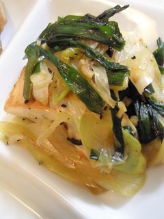★風邪に勝つ!豆腐と葱と韮の生姜炒め★-レシピのメイン写真