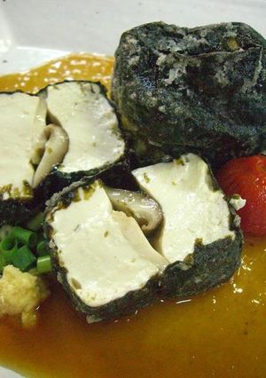 しいたけ揚げだし磯辺豆腐　おろし玉葱あん-レシピのメイン写真