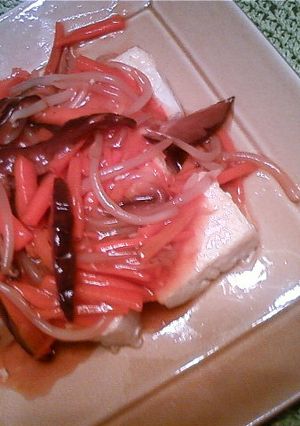 お豆腐の野菜あんかけ-レシピのメイン写真