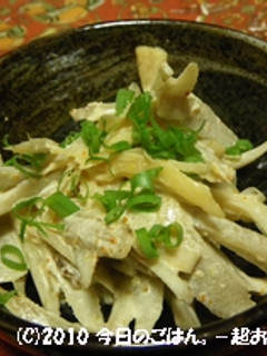 ささがきごぼうとさきいかのオイスターマヨ-レシピのメイン写真