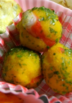 かぼちゃ煮物リメイクで☆お弁当一品♪-レシピのメイン写真