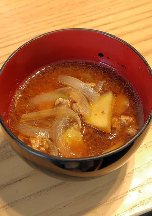 さつまいものひき肉豚汁-レシピのメイン写真