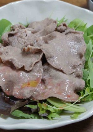 牛タンのしゃぶしゃぶサラダ-レシピのメイン写真