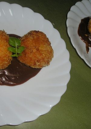 チンでチキンライスのライスコロッケ☆★-レシピのメイン写真
