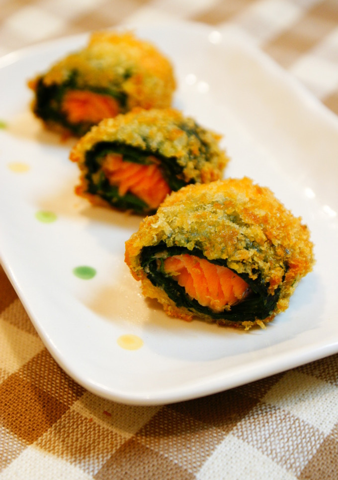 ✿鮭とほうれん草のチーズ風味フライ✿-レシピのメイン写真