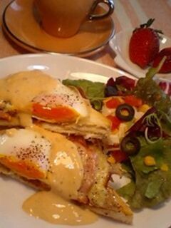 エッグベネディクト風トースト&豆腐ソース-レシピのメイン写真