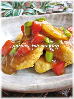 鶏ささみピカタの和風カレーあんかけ-レシピのメイン写真