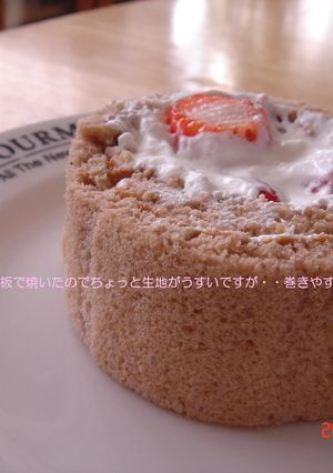 ふわふわしっとりココアロール25分で！-レシピのメイン写真