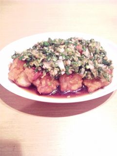 鶏のからあげにらソース-レシピのメイン写真