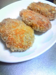 コマ肉で柔らか☆チーズ入り焼きとんかつ♪-レシピのメイン写真