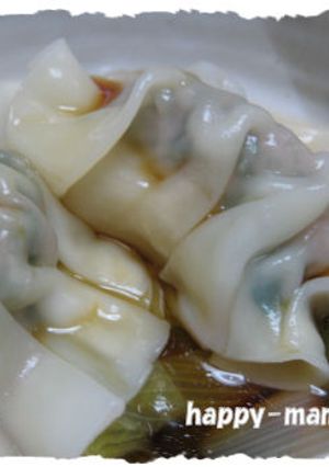 風邪予防　春菊のプリプリ水餃子-レシピのメイン写真