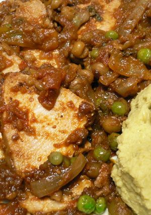 豚肉とグリーンピースのトマト煮込み-レシピのメイン写真